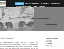 Tablet Screenshot of fokussprache.com